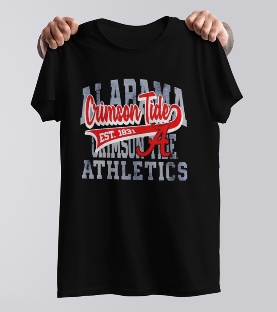 Alabama Crimson Tide Athletics Est 1831 Distressed T-Shirt