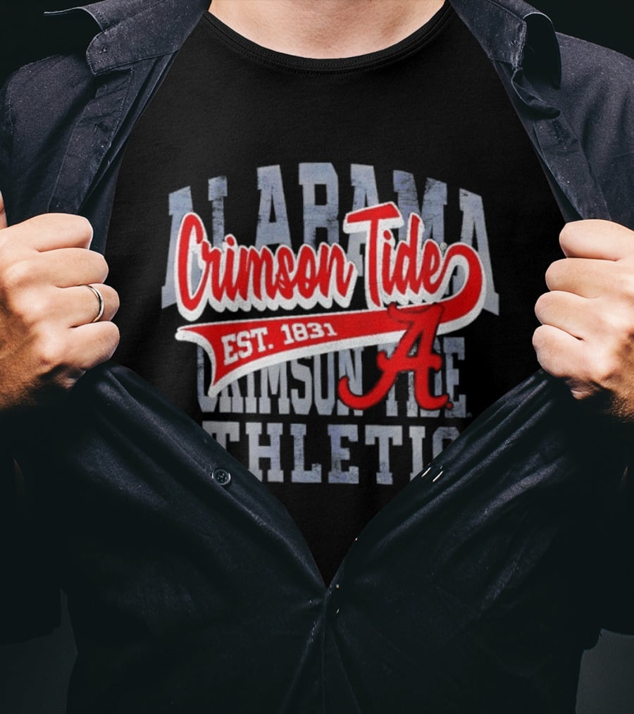 Alabama Crimson Tide Athletics Est 1831 Distressed T-Shirt