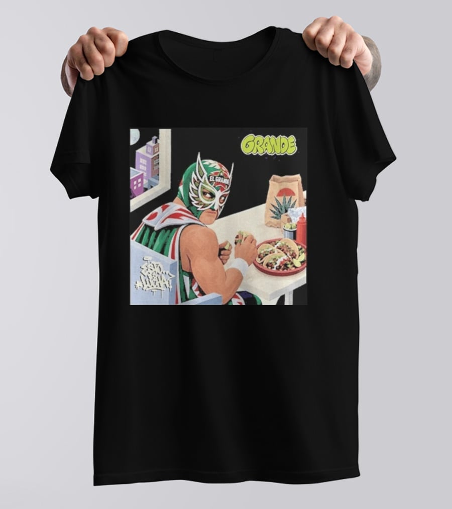 El Grande America Tacos Wrestling Luchador Comic T-Shirt