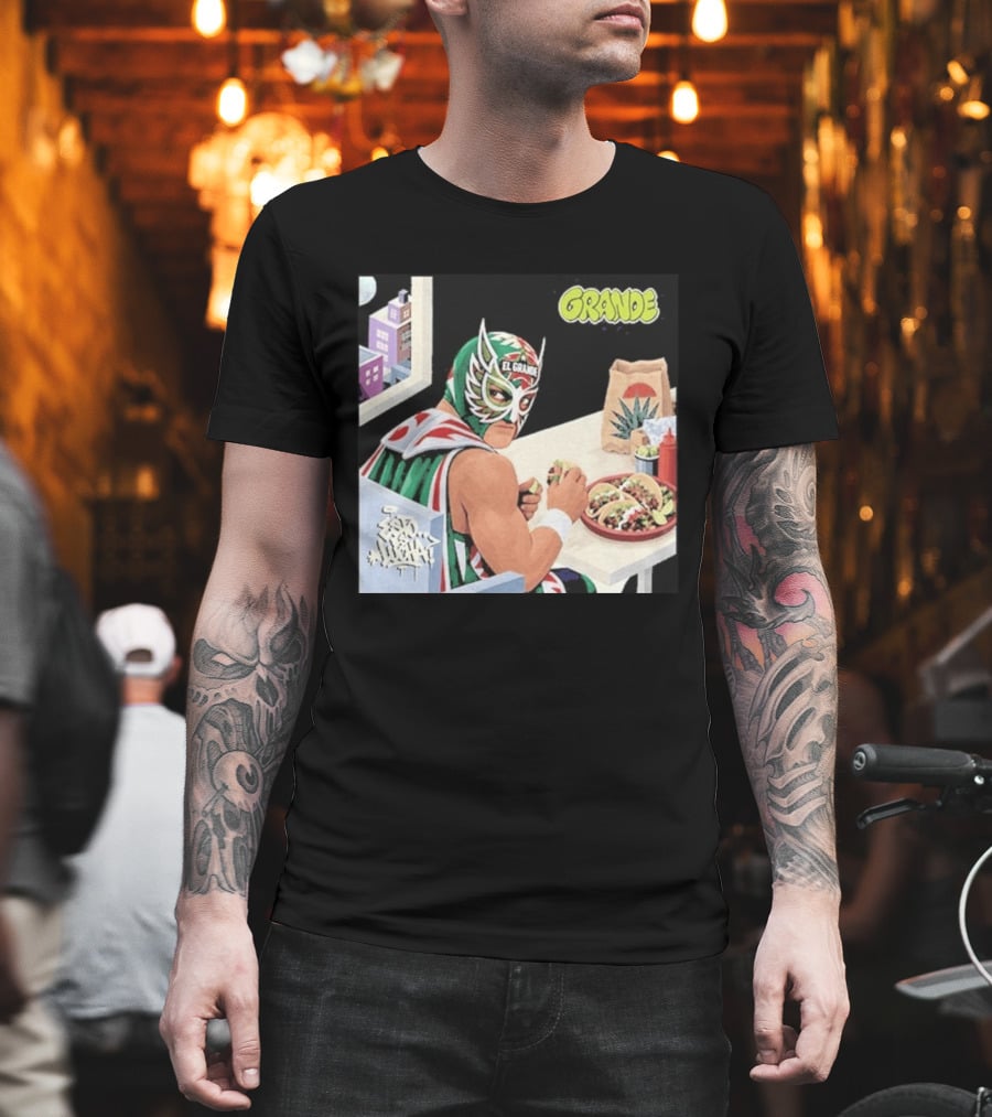 El Grande America Tacos Wrestling Luchador Comic T-Shirt