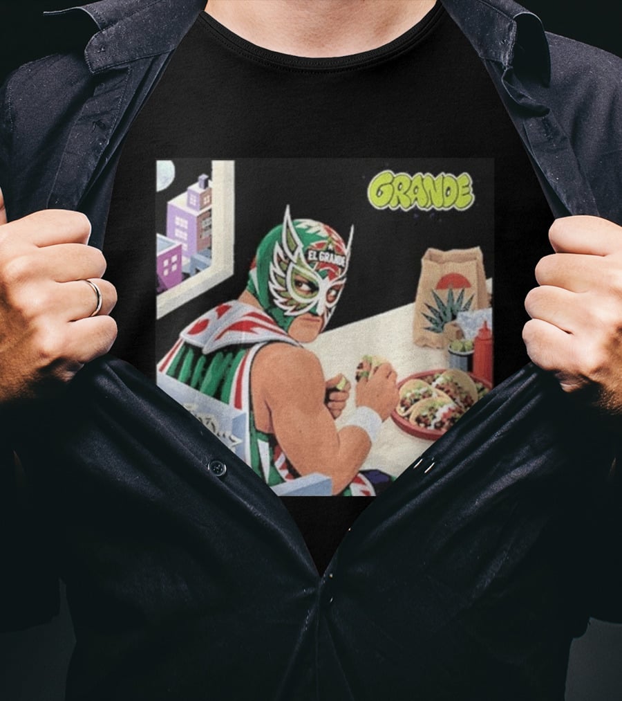 El Grande America Tacos Wrestling Luchador Comic T-Shirt