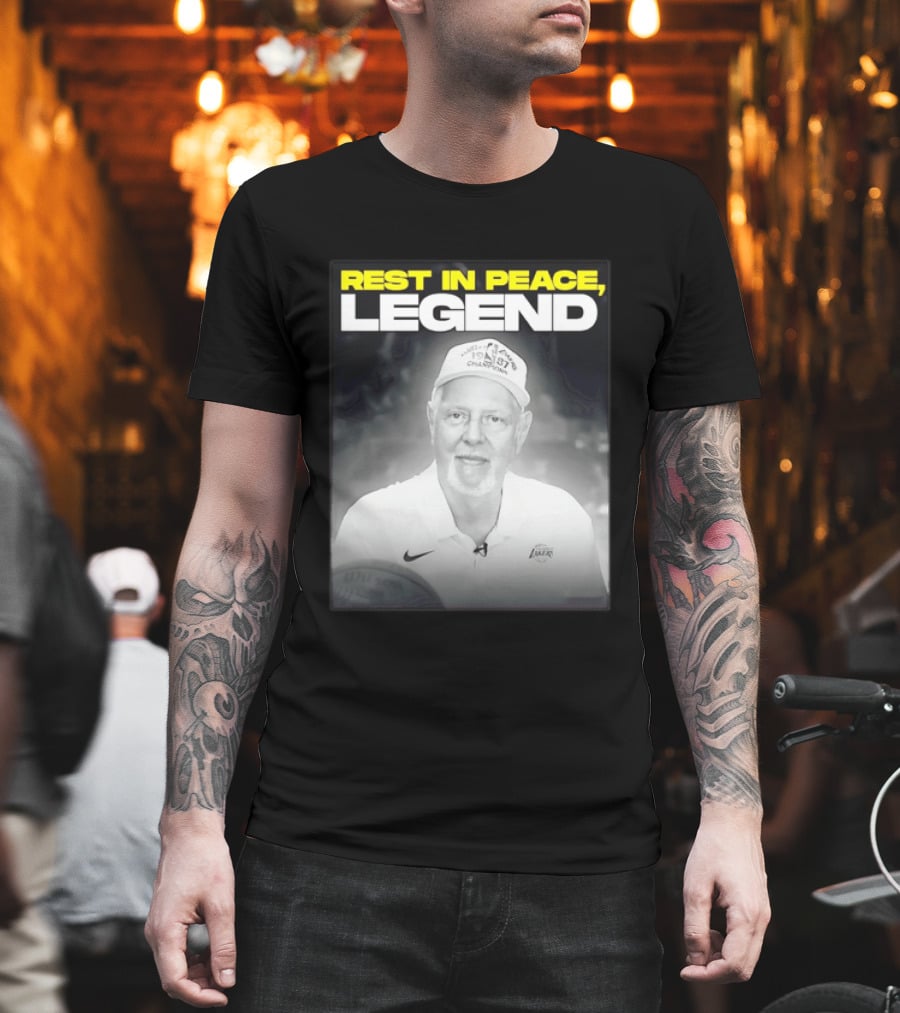 Rest In Peace Legend 1959 Champions Voice Of The Los Angeles Lakers T-Shirt