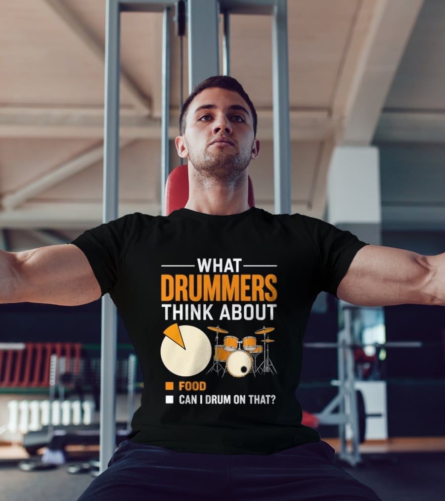 What Drummers Think About Pie Chart Food And Can I Drum On That T-Shirt