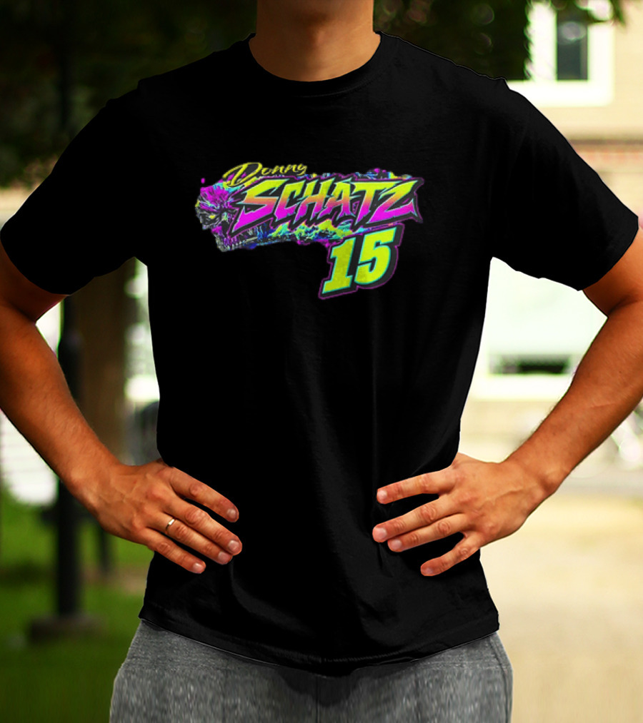 Donny Schatz 15 Vibrant Racing Skull World Of Outlaws Sprint Cars T-Shirt