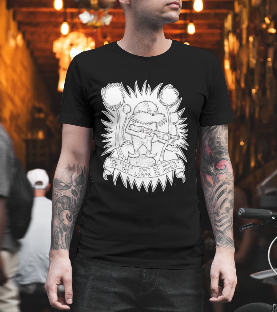 Lorax Shotgun Dr Seuss Trees Mashup T-Shirt