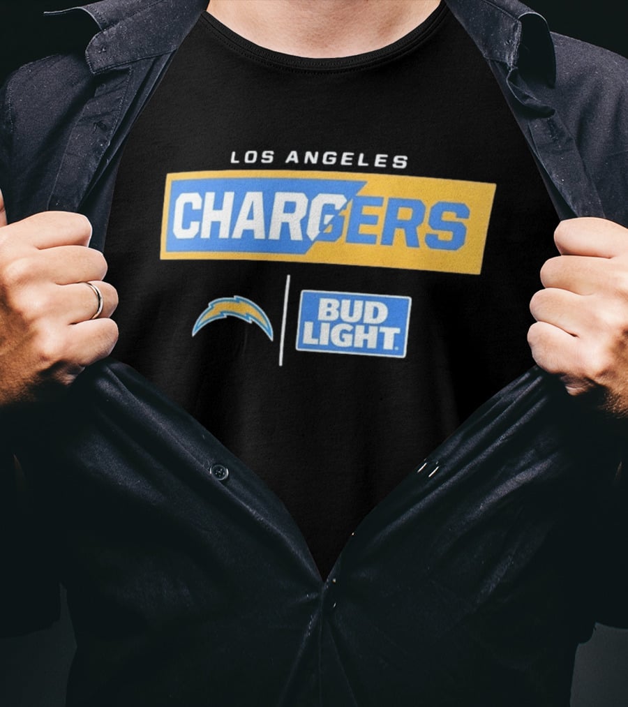 Los Angeles Chargers Bud Light Collaborative Merchandise T-Shirt