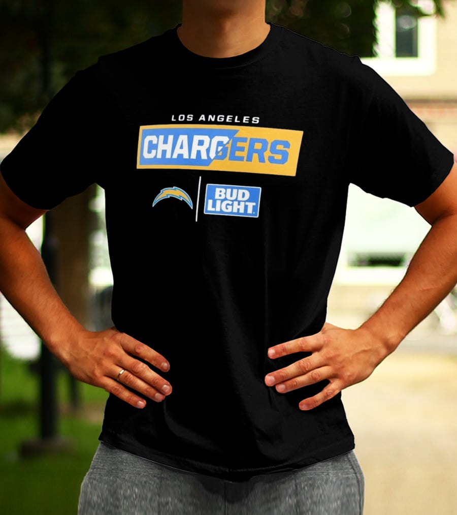 Los Angeles Chargers Bud Light Collaborative Merchandise T-Shirt