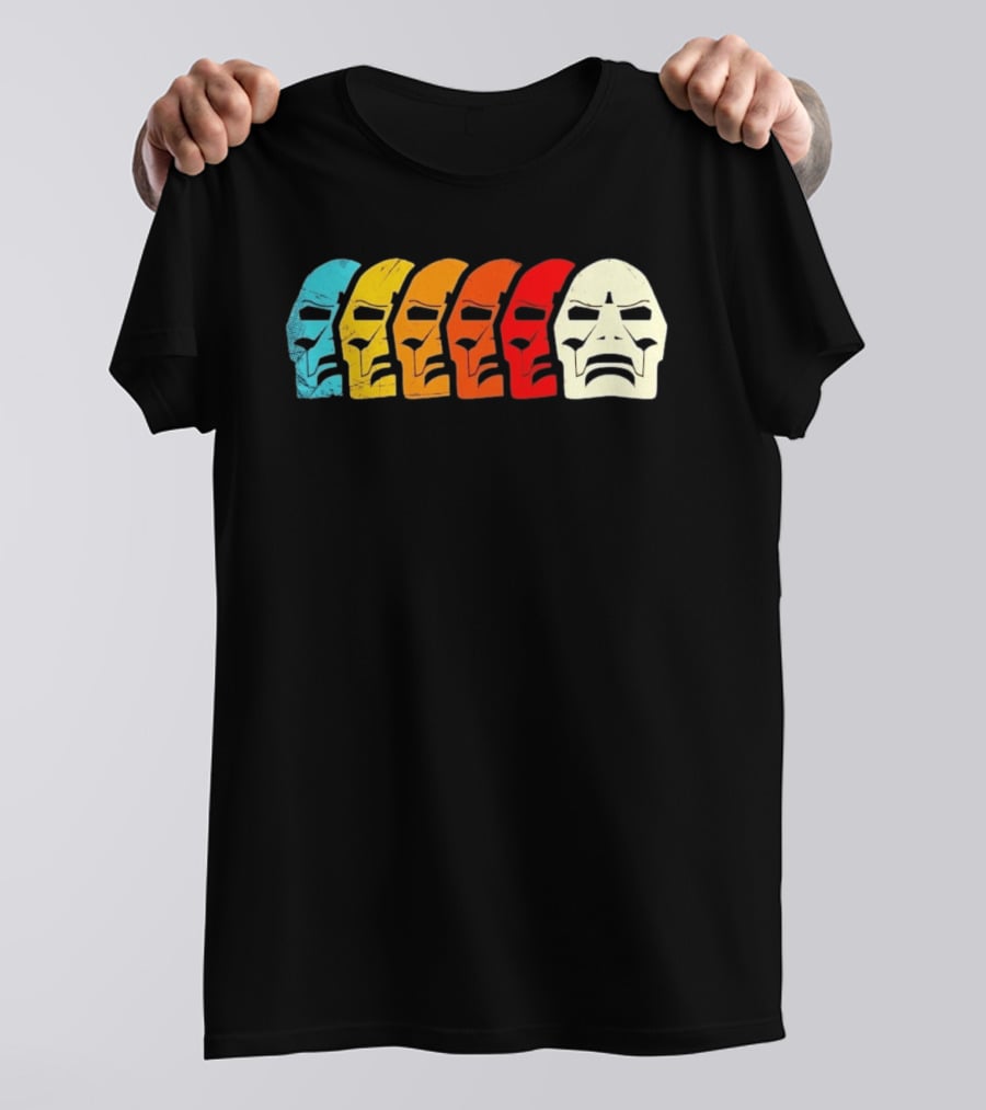 MF Doom Mask Multicolor Hip Hop Rap T-Shirt