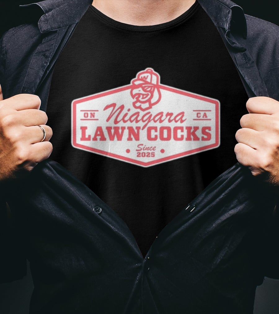 ON Niagara Lawn Cocks CA Since 2025 Rooster T-Shirt