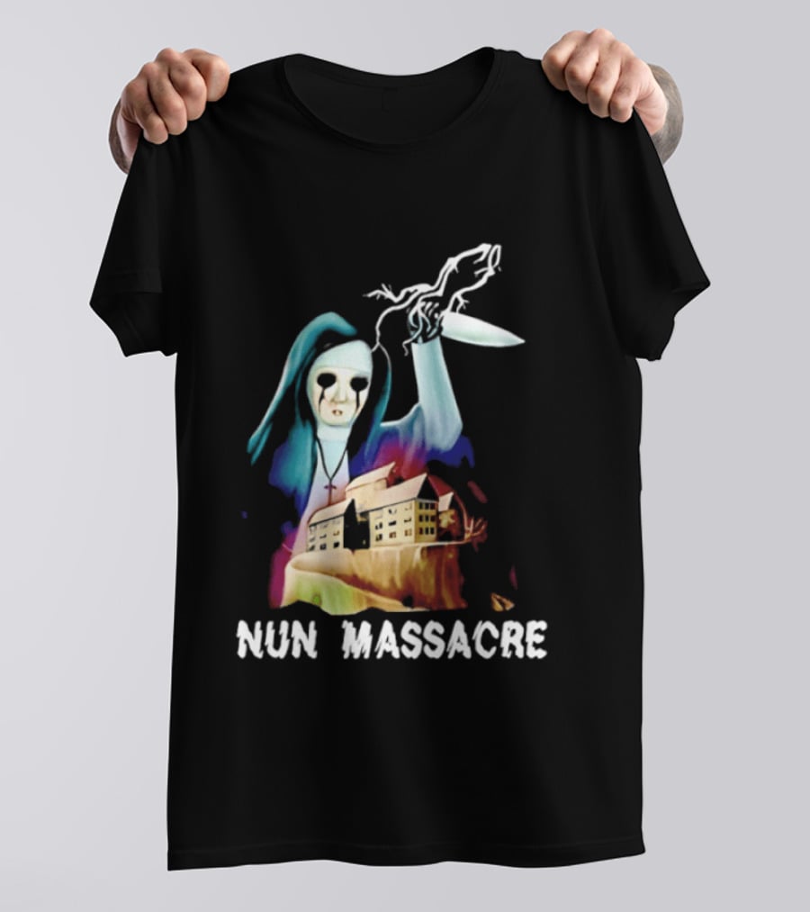 Nun Massacre Horror Game Puppet Combo Slasher T-Shirt