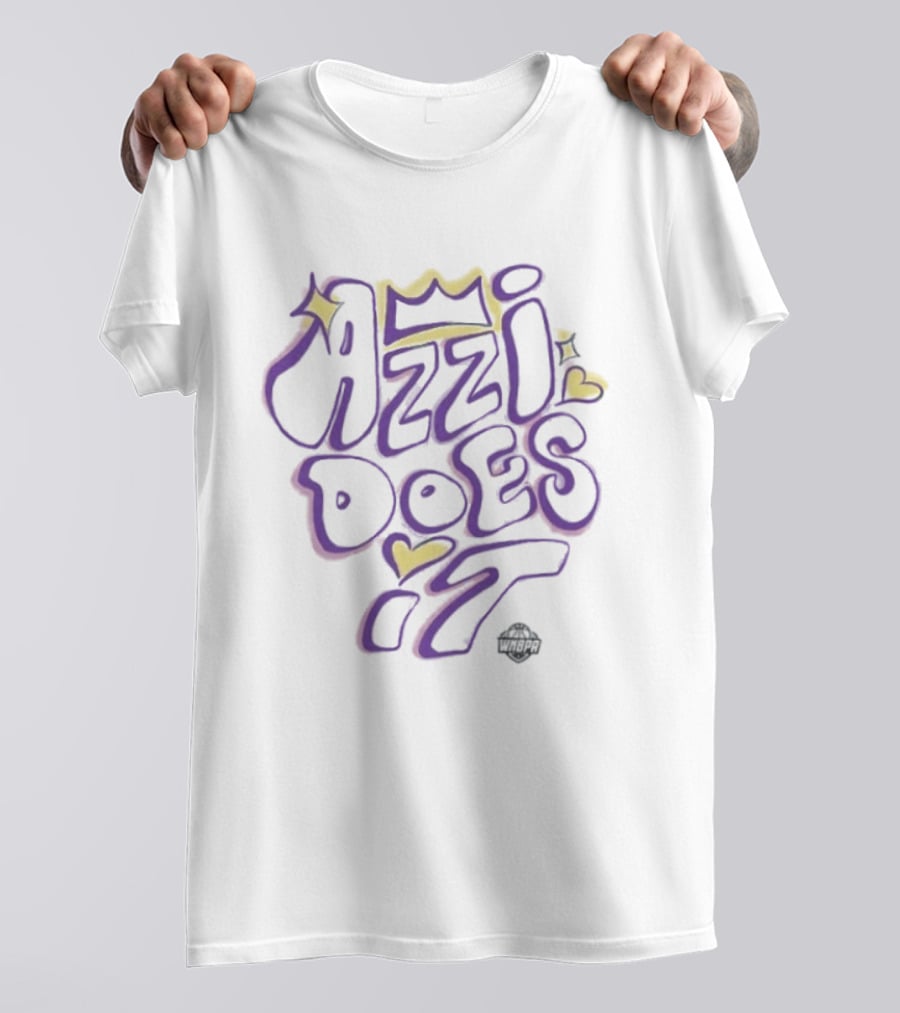 Azzi Fudd Azzi Does It Crown Heart Style Dallas Wings T-Shirt