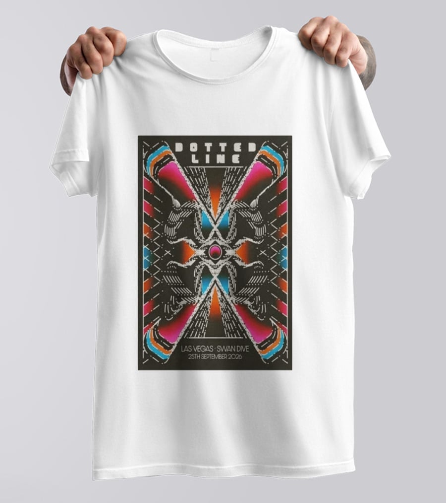 Dotted Line Las Vegas Swan Dive September 25 2026 Concert T-Shirt