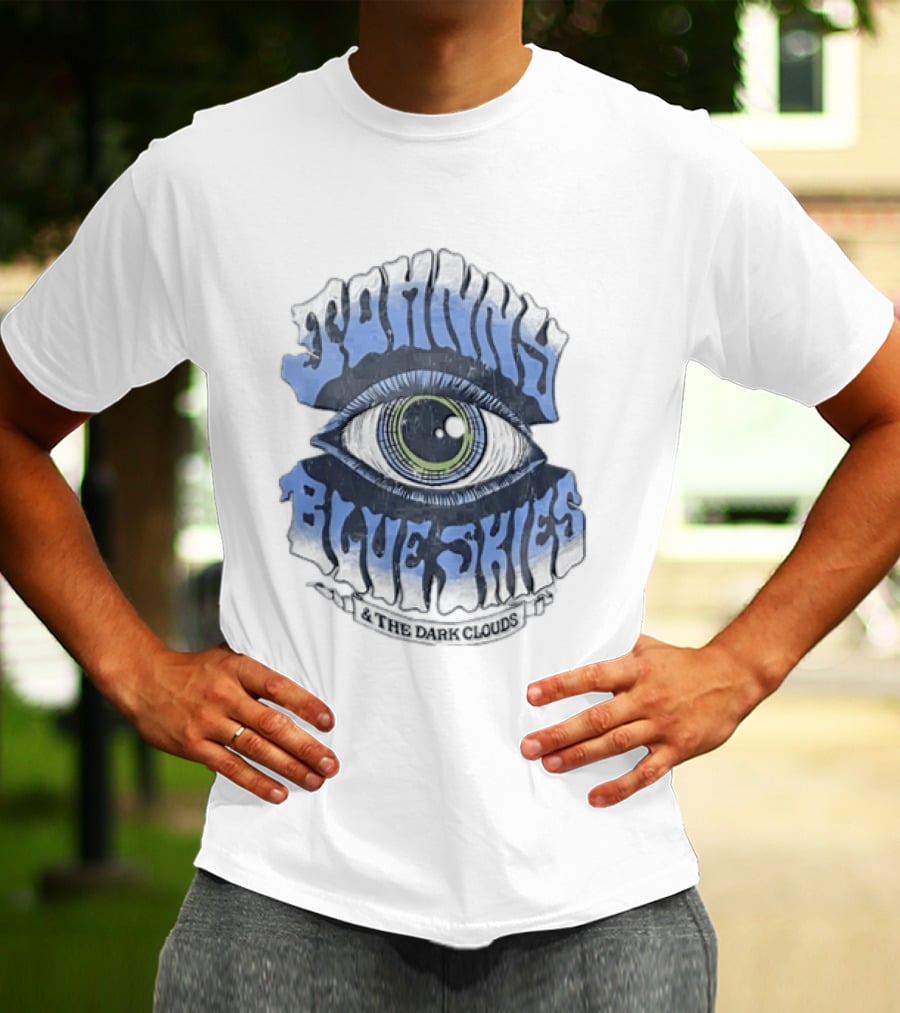 Johnny Blue Skies The Dark Clouds Large Human Eye Iris T-Shirt