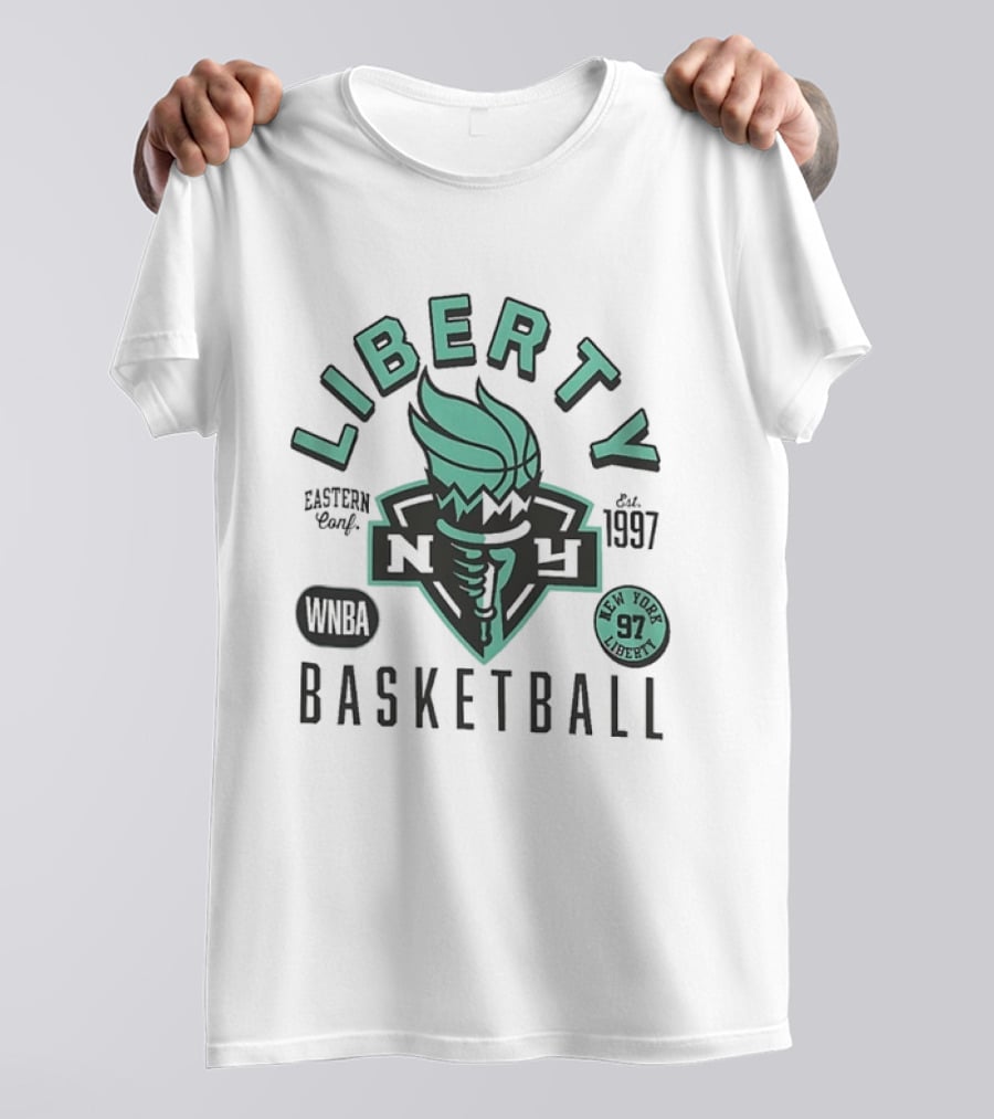 New York Liberty WNBA Basketball Eastern Conf Est 1997 97 T-Shirt