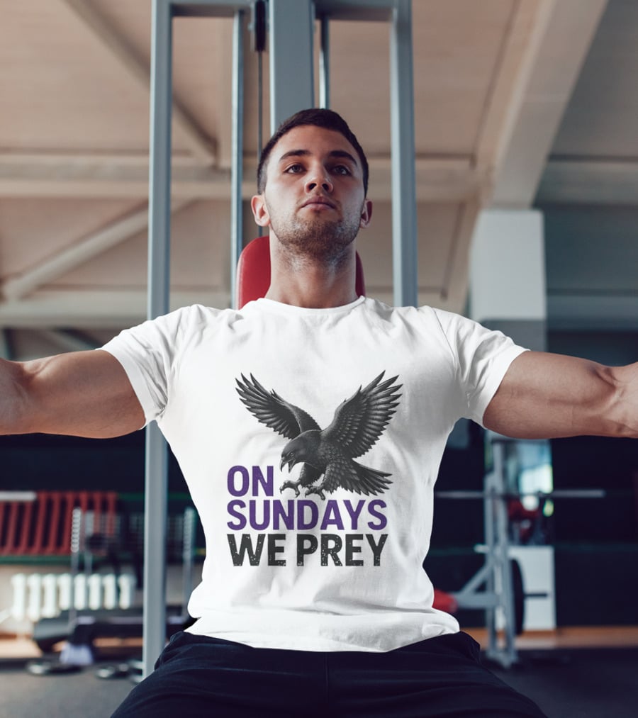 On Sundays We Prey Baltimore Ravens Football Fan T-Shirt