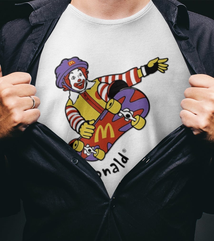Ronald McDonald Skateboarding McDonald's Fun T-Shirt
