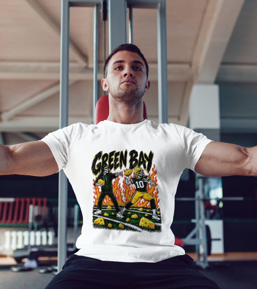 Green Bay Packers Football Skeleton Player Cheeseheads 2026 T-Shirt