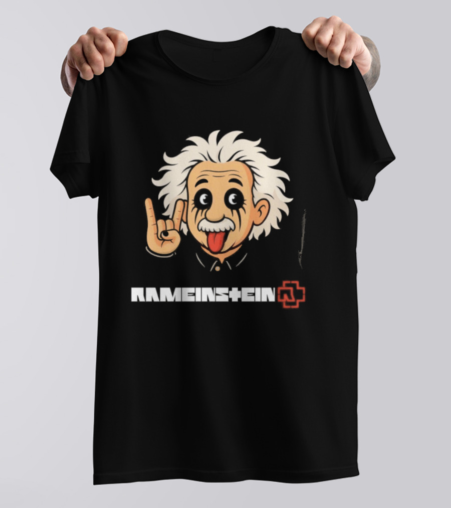 Rammstein Einstein Rock Metal Mashup Iconic Fusion T-Shirt