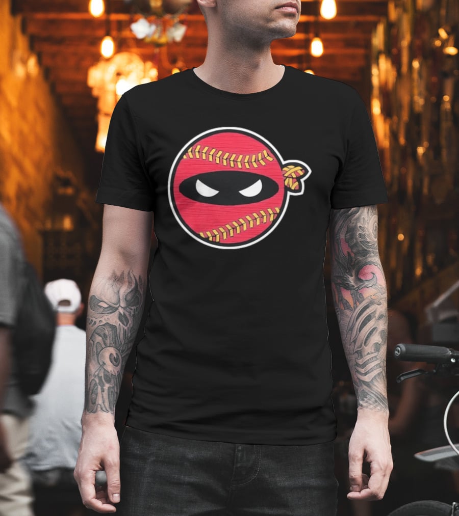 Atlanta Braves Baseball Ninja Face Mask Stitching T-Shirt