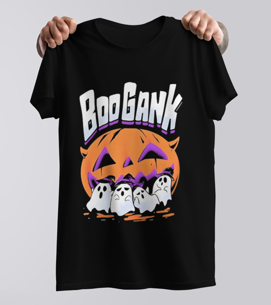 Boo Gank Halloween Pumpkin Ghosts Spooky T-Shirt