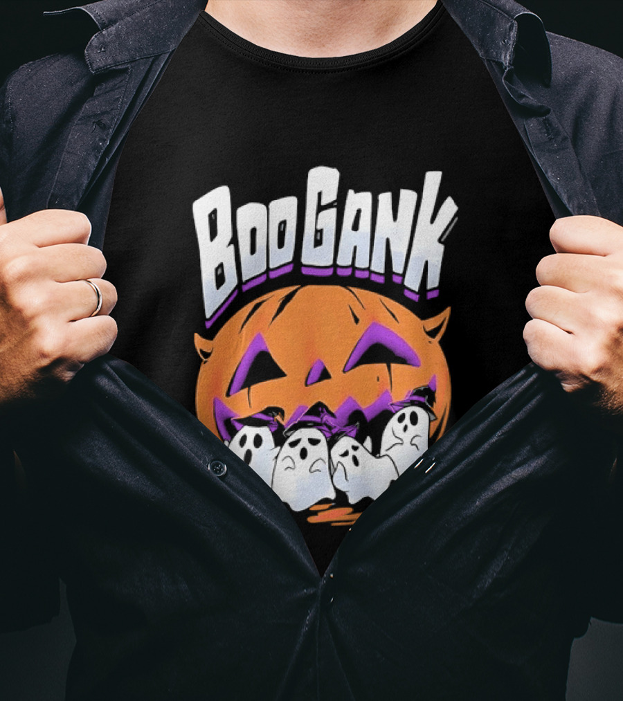 Boo Gank Halloween Pumpkin Ghosts Spooky T-Shirt