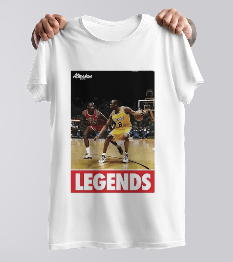 Michael Jordan Vs Kobe Bryant Legends Chicago Bulls Lakers T-Shirt