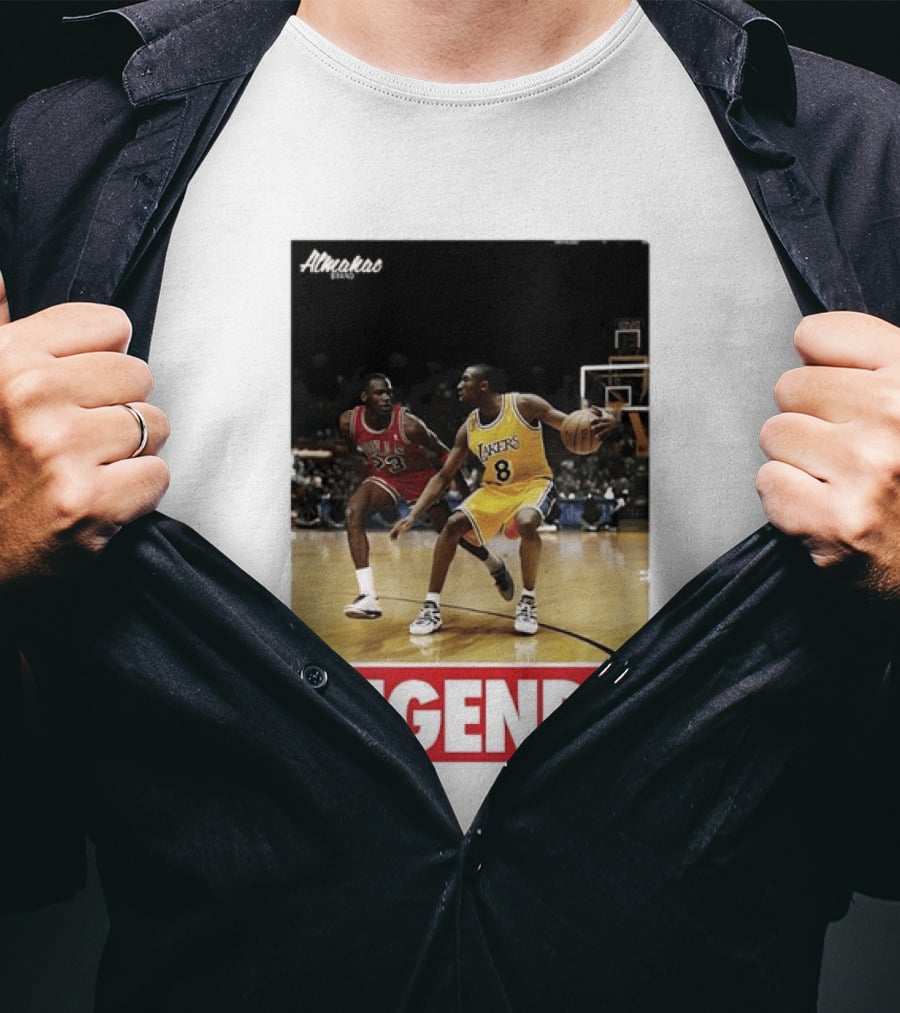 Michael Jordan Vs Kobe Bryant Legends Chicago Bulls Lakers T-Shirt