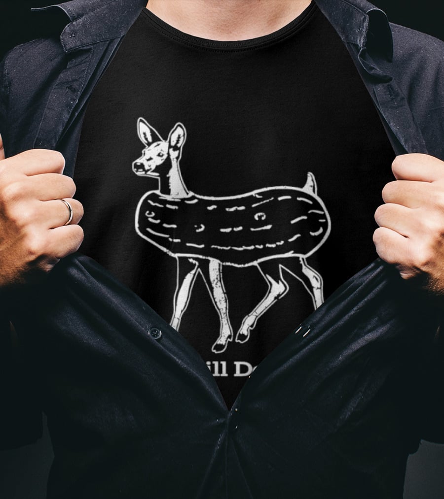Dill Doe Deer Pickle Pun Animal Humor T-Shirt