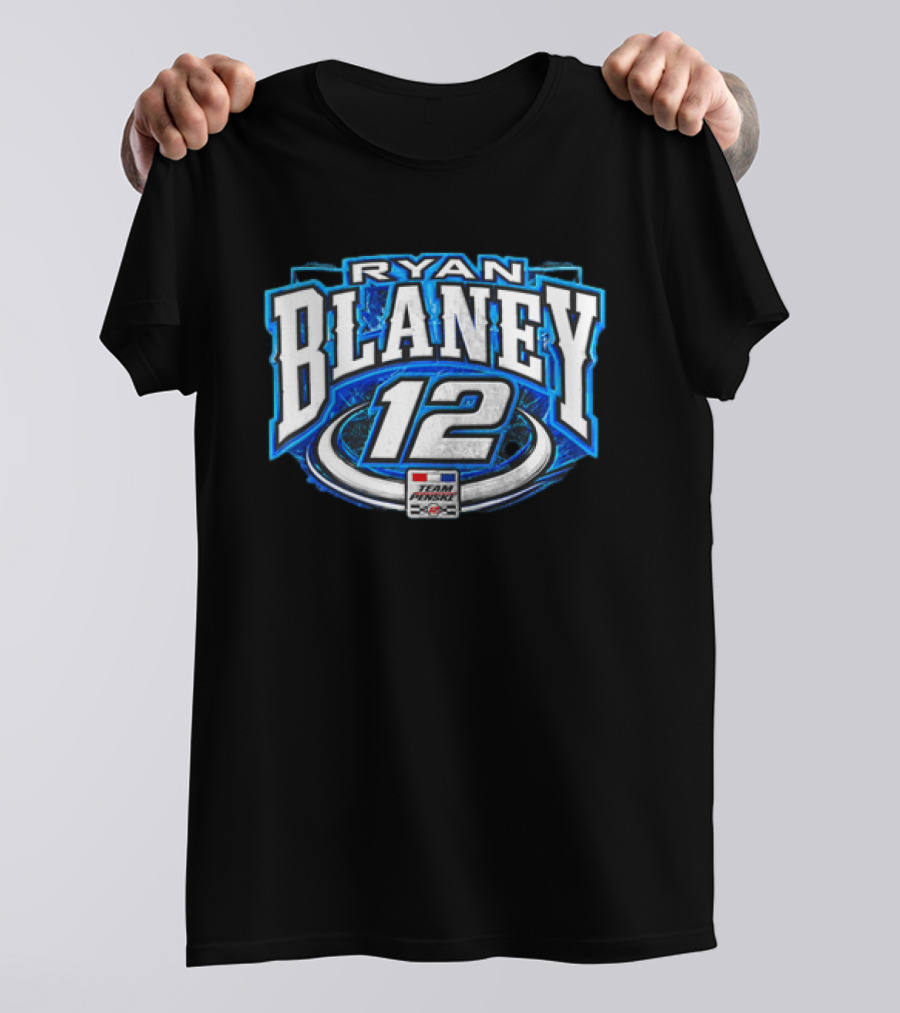 Ryan Blaney Team Penske 12 NASCAR Racing Fan T-Shirt