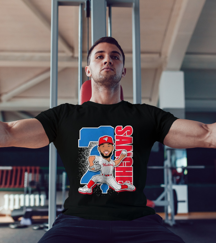 Sixto Sanchez 21 History Philadelphia Phillies Pitcher T-Shirt