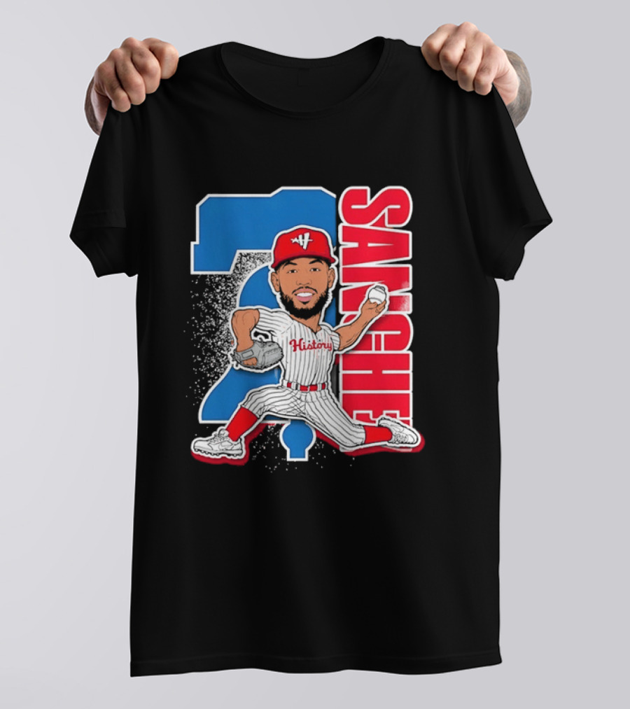 Sixto Sanchez 21 History Philadelphia Phillies Pitcher T-Shirt