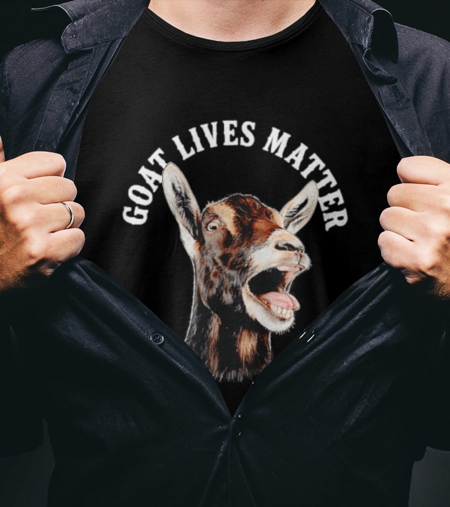 GOAT LIVES MATTER Funny Farm Animal Humor T-Shirt