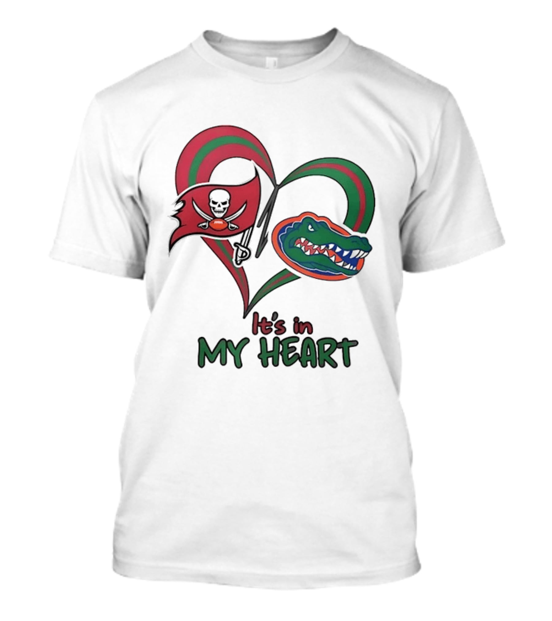 Tampa Bay Buccaneers Florida Gators It's In My Heart T-Shirt