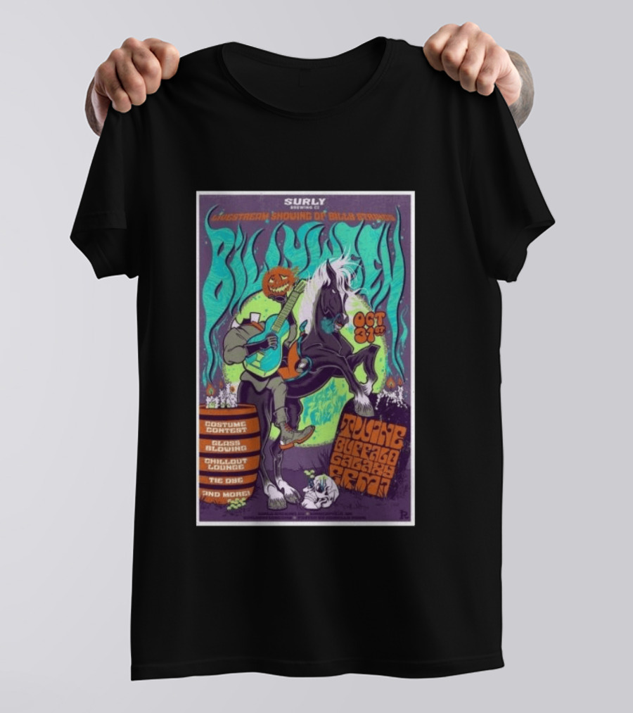 Surly Brewing Co Livestream Billy Strings Halloween Event 10.31.2026 Toucan Buffalo Galaxy Barn T-Shirt
