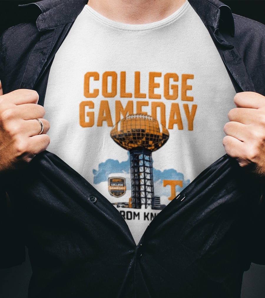 Tennessee Volunteers College Gameday Live From Knoxville Football T-Shirt
