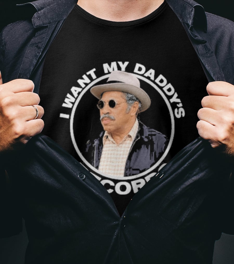 I Want My Daddy's Records Vintage Style Nostalgia T-Shirt