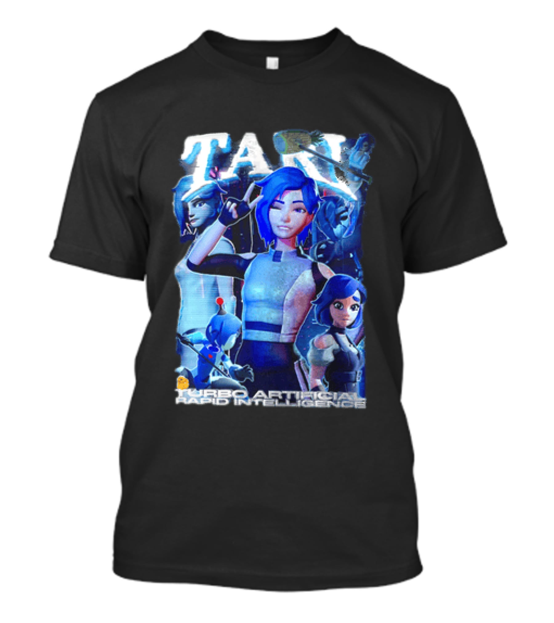 Tari Turbo Artificial Rapid Intelligence Character Montage T-Shirt