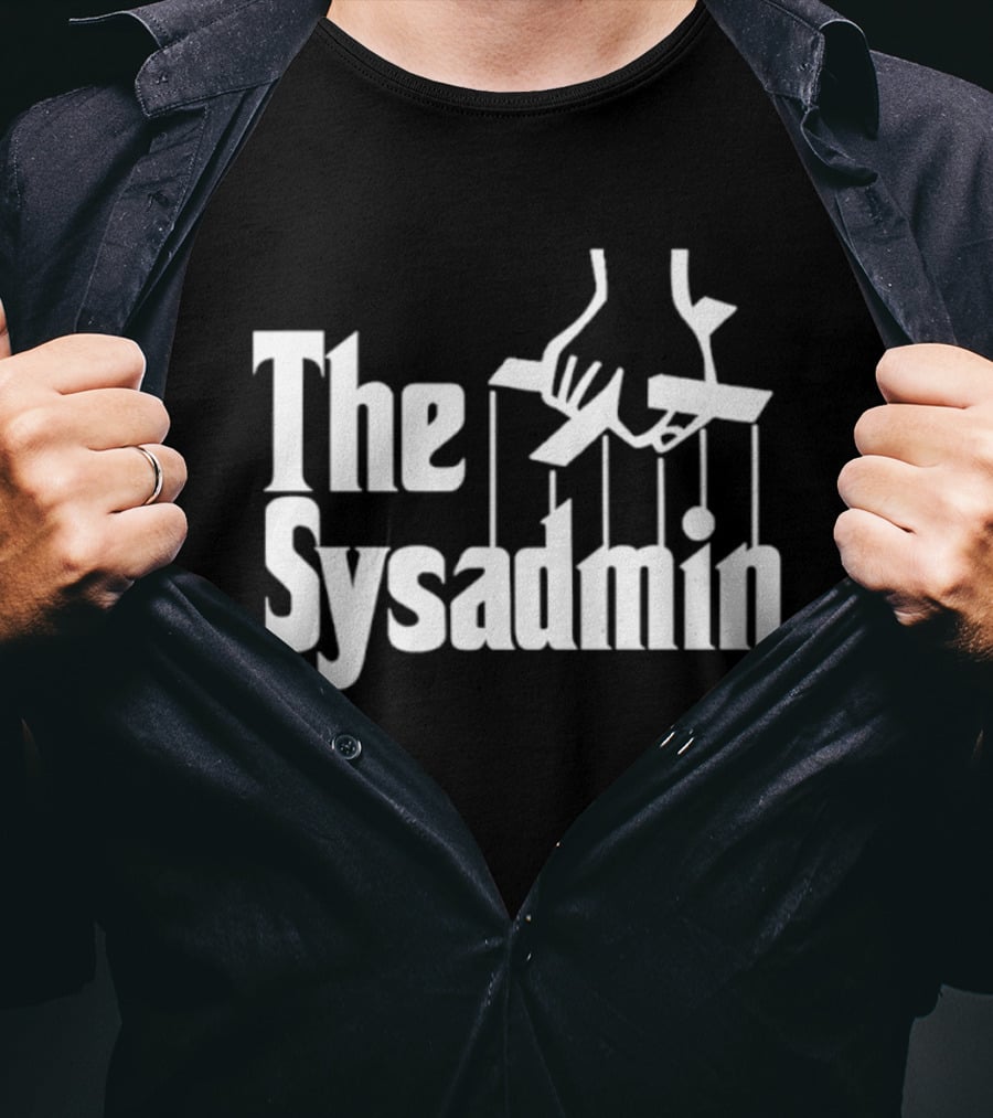 The Sysadmin Puppet Master System Administrator Iconic Hands Strings T-Shirt