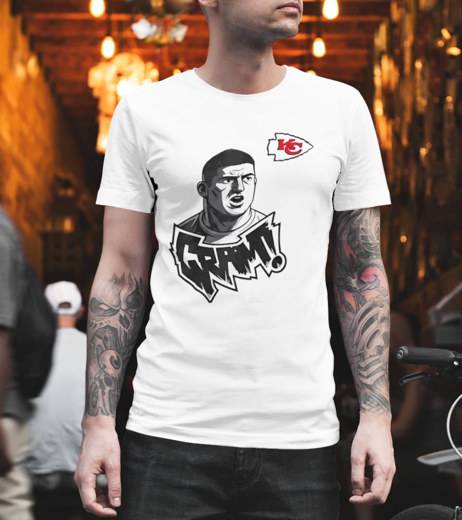Travis Kelce Kansas City Chiefs GRAM NFL Football Star T-Shirt