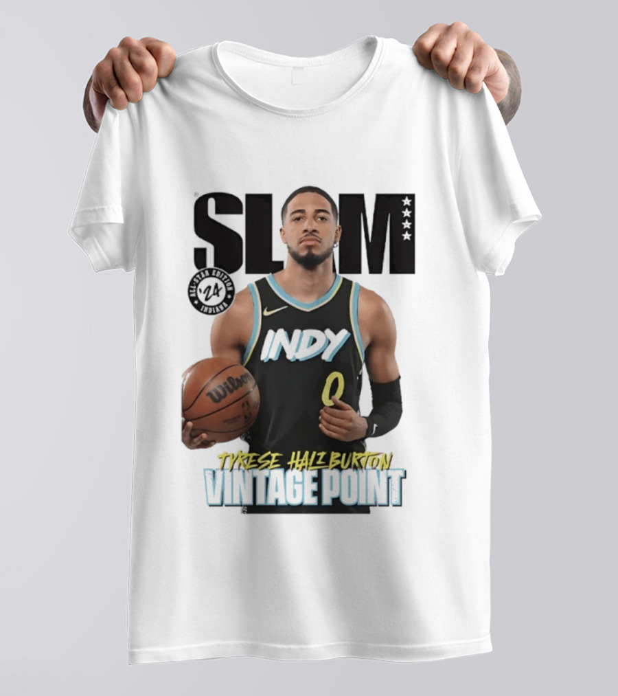 SLAM Magazine Tyrese Haliburton Indy Vintage Point T-Shirt