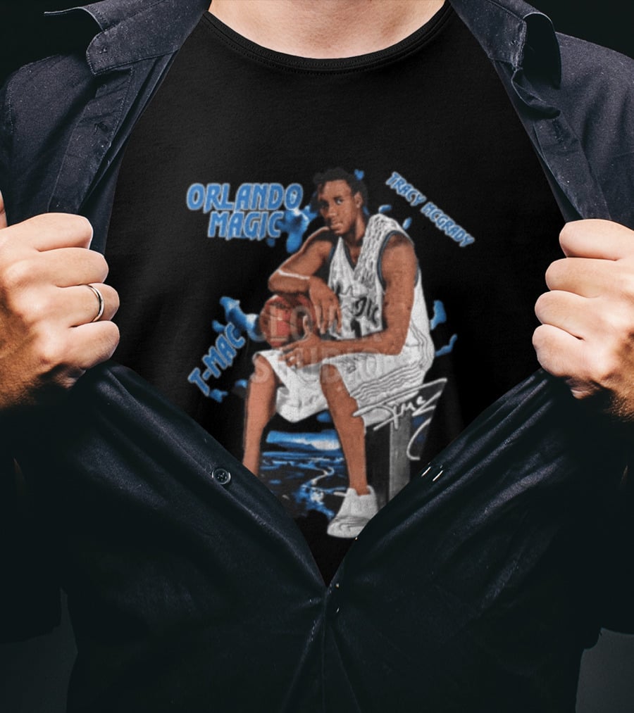 Orlando Magic Tracy McGrady Mac Basketball Legend T-Shirt
