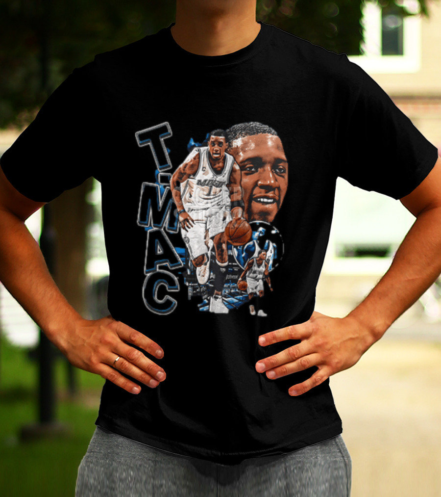 Tracy McGrady MAC Orlando Magic NBA Basketball Player 2 Sided T-Shirt