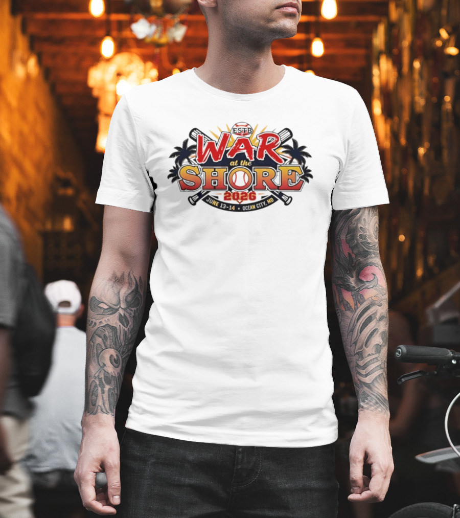 ESPB War At The Shore 2026 Baseball Tournament Ocean City MD T-Shirt