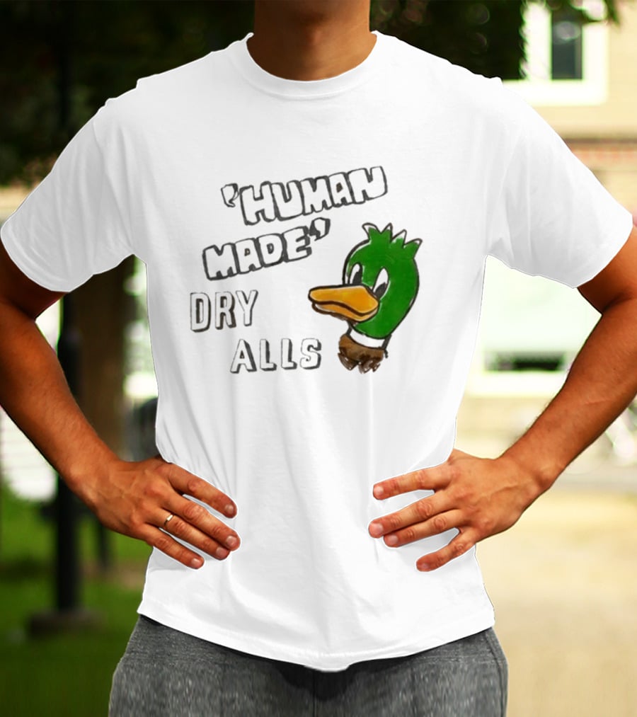 J Hope Human Made Dry Alls Green Mallard Duck T-Shirt