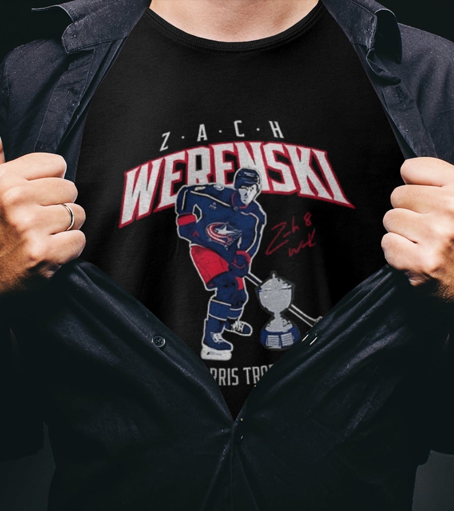 Zach Werenski Columbus Hockey 2026 Norris Trophy Winner T-Shirt