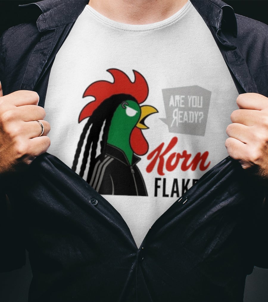 Korn Flakes Are You Ready Rooster Nu Metal T-Shirt