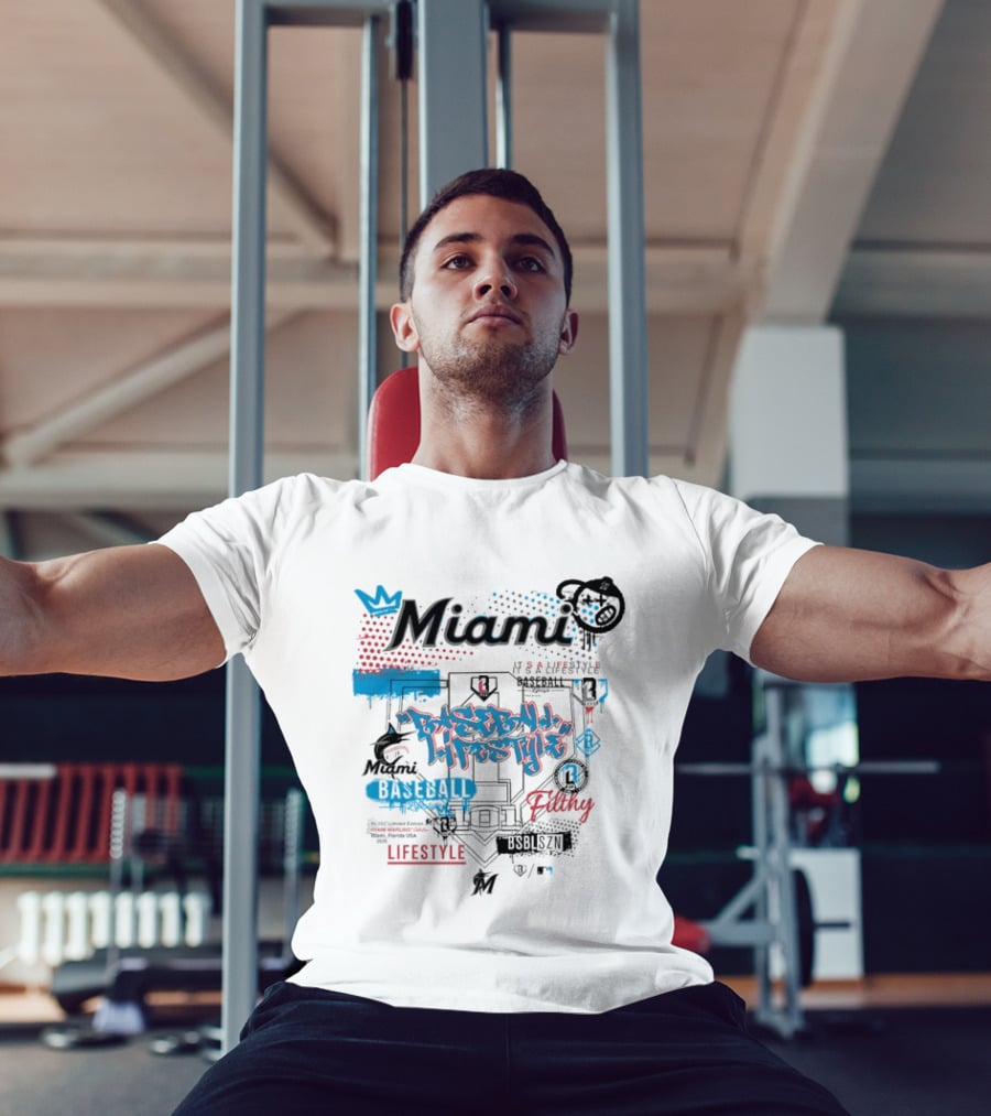 Miami Marlins Baseball Lifestyle It's A Lifestyle Vibes And Rhythm T-Shirt