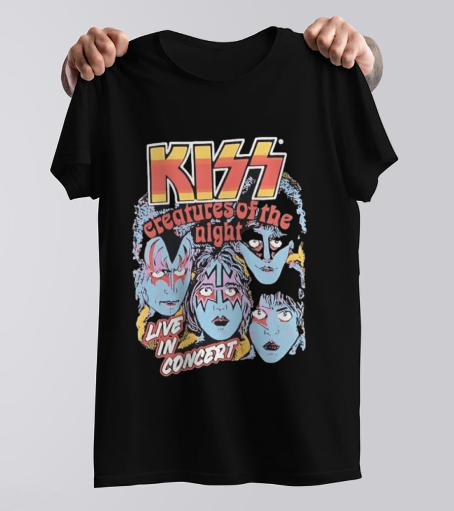 KISS Creatures Of The Night Live In Concert Face T-Shirt