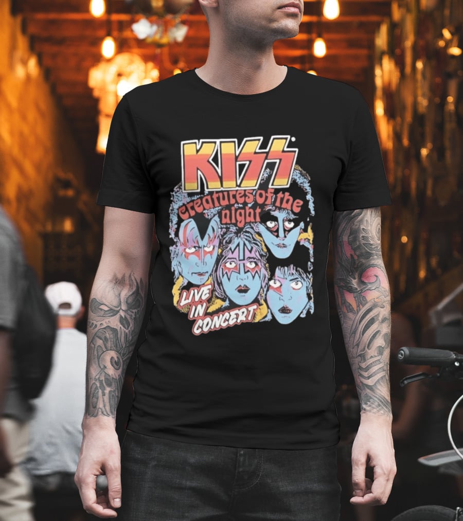 KISS Creatures Of The Night Live In Concert Face T-Shirt