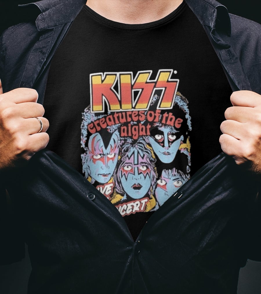 KISS Creatures Of The Night Live In Concert Face T-Shirt